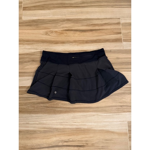 Lululemon Pants - Lululemon Pace Rival Skirt Tall Navy Blue Pleated Tennis Golf Skort Size 10
